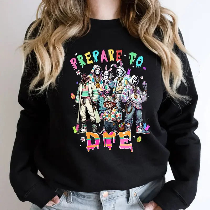 Easter Horror Crew Shirt, Happy Easter Horror Shirt, Trending Graphic Tee style 06 Hoodie, Sweatshirt | UrbanDripWear.com
