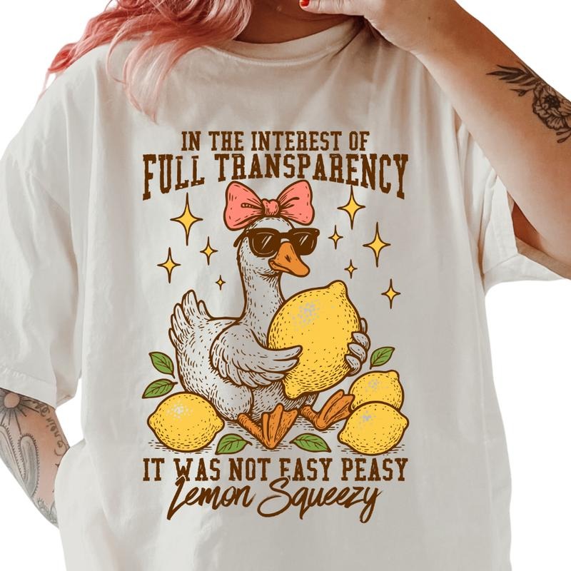 Easy Peasy Lemon Squeezy Shirt ~ Unisex Apparel Relaxed Fit Printed In The USA Clothing Womenswear Casual Comfort Cotton...