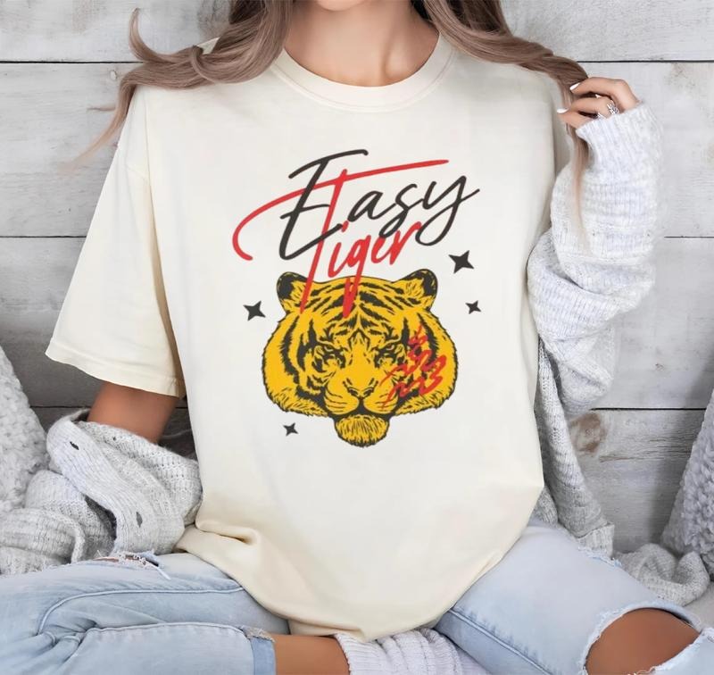 Easy Tiger T-shirt, Trendy graphic tees, Rebel Graphic Tee, Retro shirt Hoodie, Sweatshirt | UrbanDripWear.com