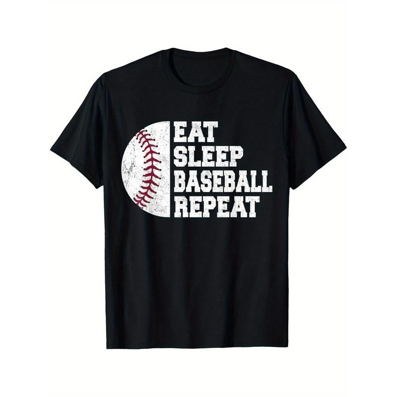 Eat Sleep Baseball Repeat Baseball Player Funny Baseball T-Shirt made in usa Hoodie, Sweatshirt | UrbanDripWear.com