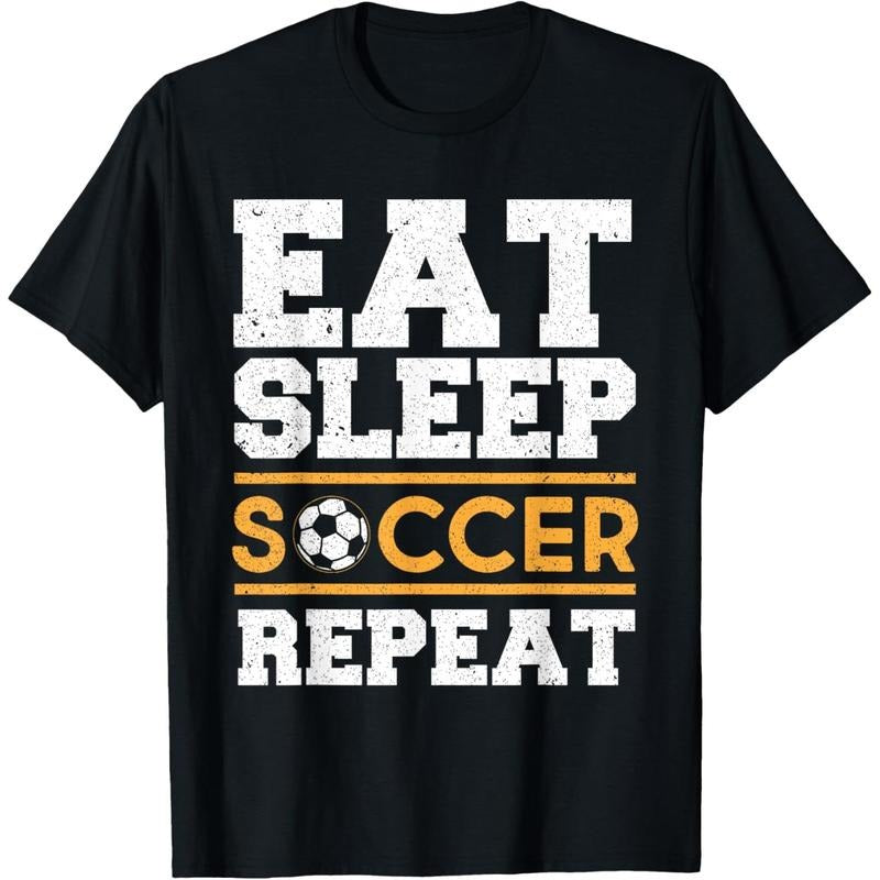 Eat Sleep Soccer Repeat - Cool Soccer Player Gift T-Shirt Hoodie, Sweatshirt | UrbanDripWear.com