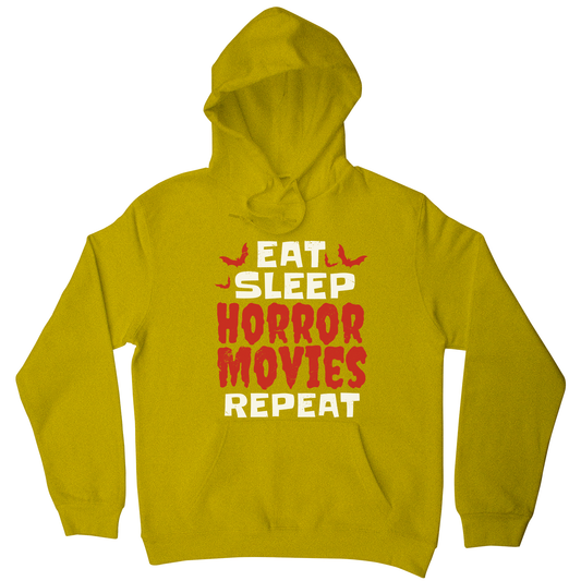 Eat sleep horror movies hoodie