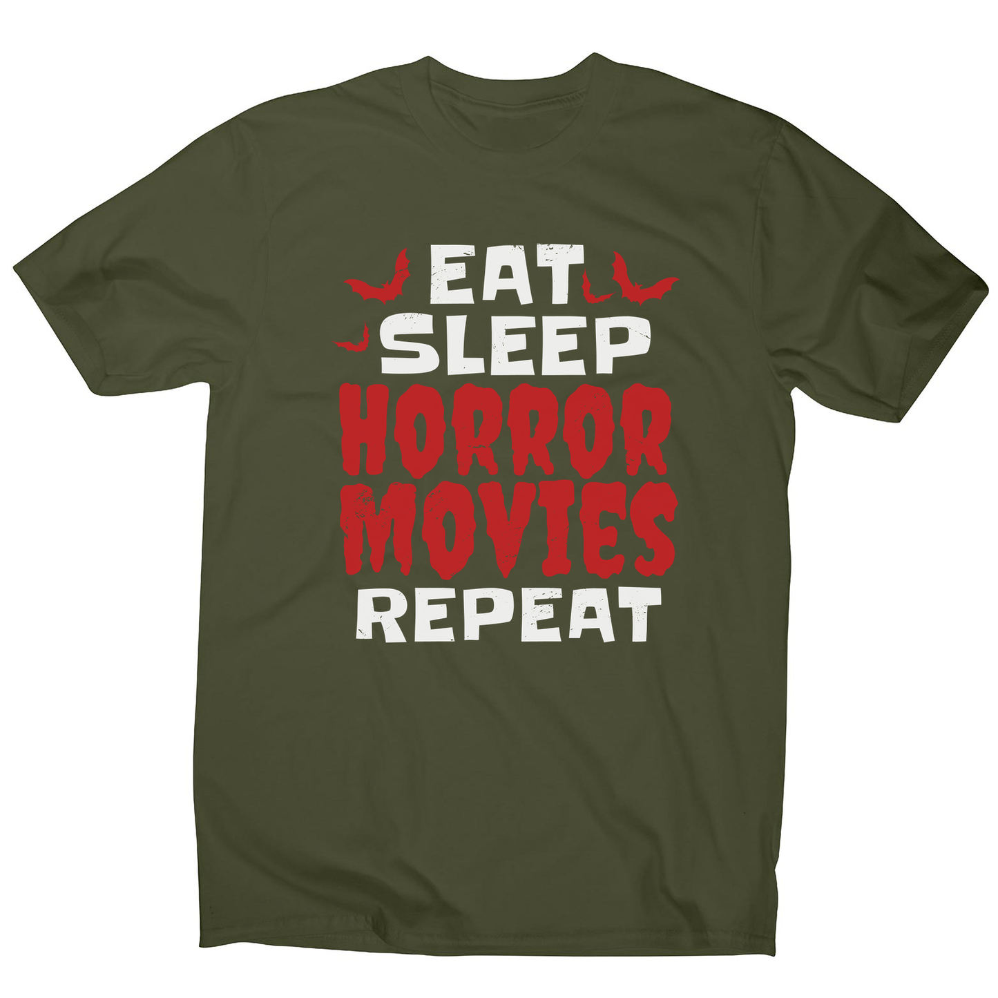 Eat sleep horror movies men's t-shirt