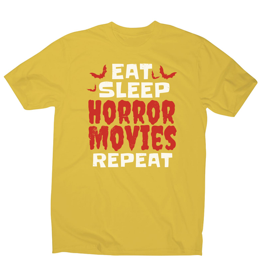 Eat sleep horror movies men's t-shirt