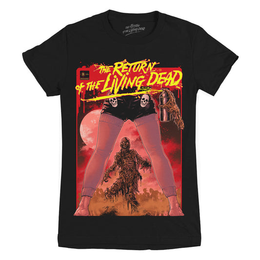 Return Of The Living Dead Eating Me Alive Ladies T-Shirt