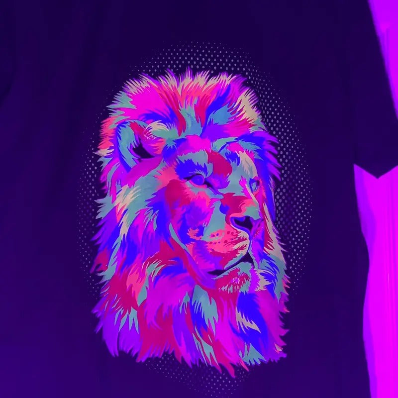Economic lion t-shirt size large Cotton Black Hoodie, Sweatshirt | UrbanDripWear.com