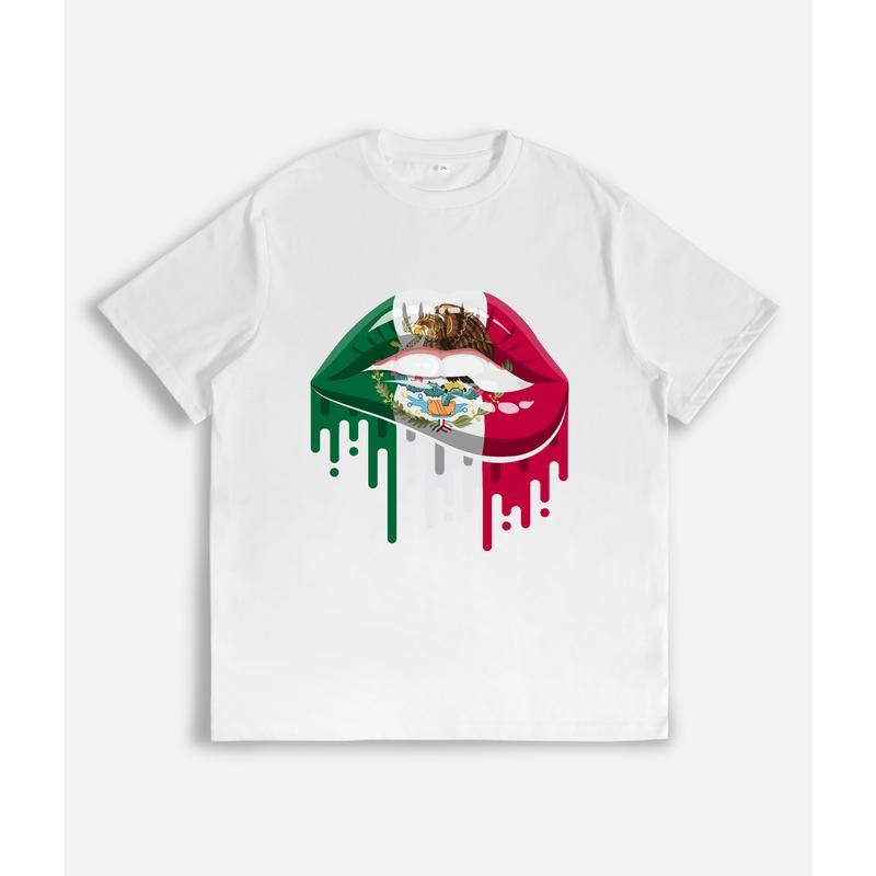 Edgy and Artistic T - Shirt: Mexican - Inspired Lip Design Hoodie, Sweatshirt | UrbanDripWear.com