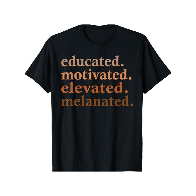 Educated Motivated Elevated Melanated Black Pride Melanin T-Shirt Hoodie, Sweatshirt | UrbanDripWear.com