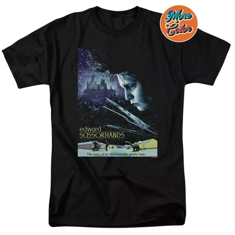 Edward Scissorhands 80s Movie Shirts, Cotton Unisex T-Shirt, Crew Neck, Size S- 3XL, Menswear Top, Womenswear Top...