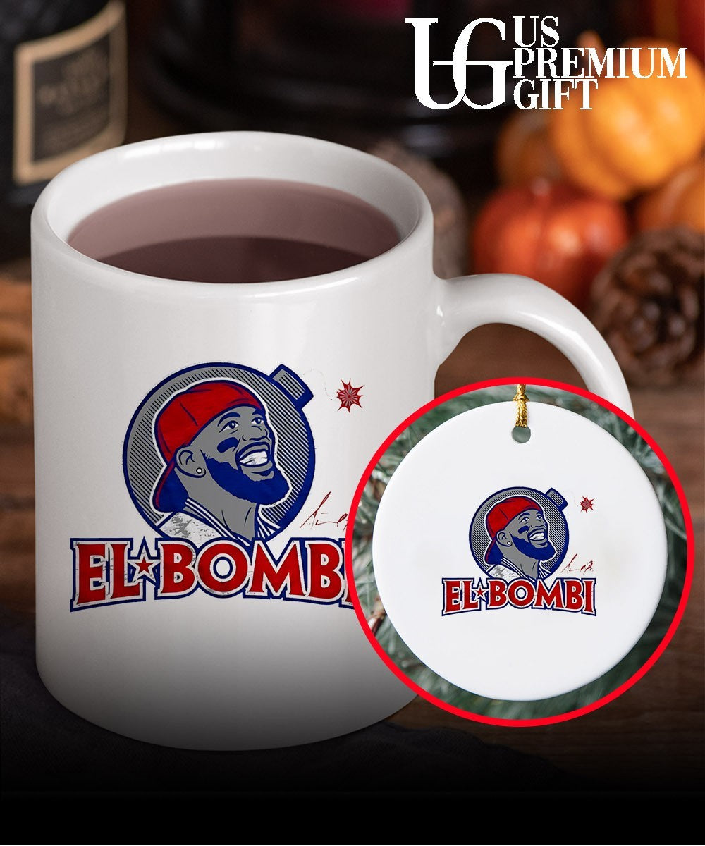 El Bombi Texas Rangers baseball signature shirt