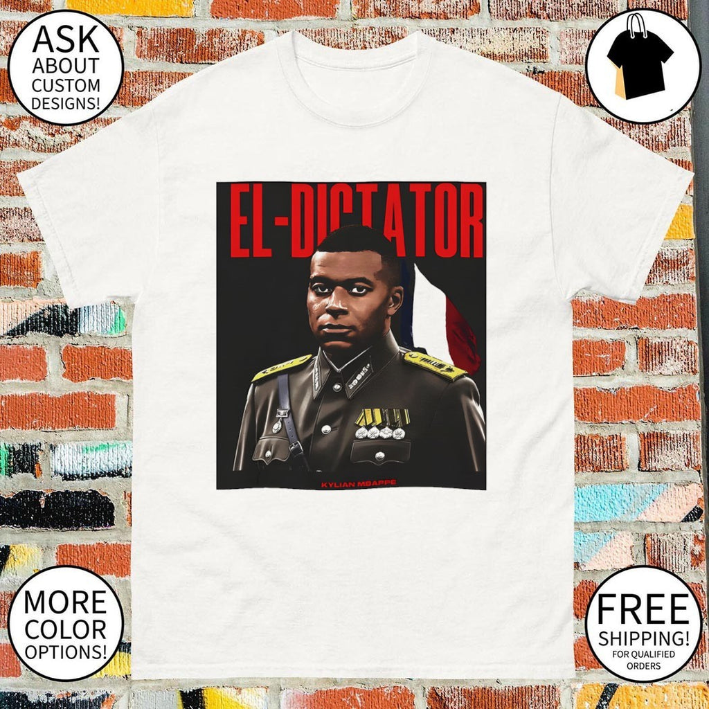 El-Dictator Kylian Mbappe France World Cup 2026 portrait shirt