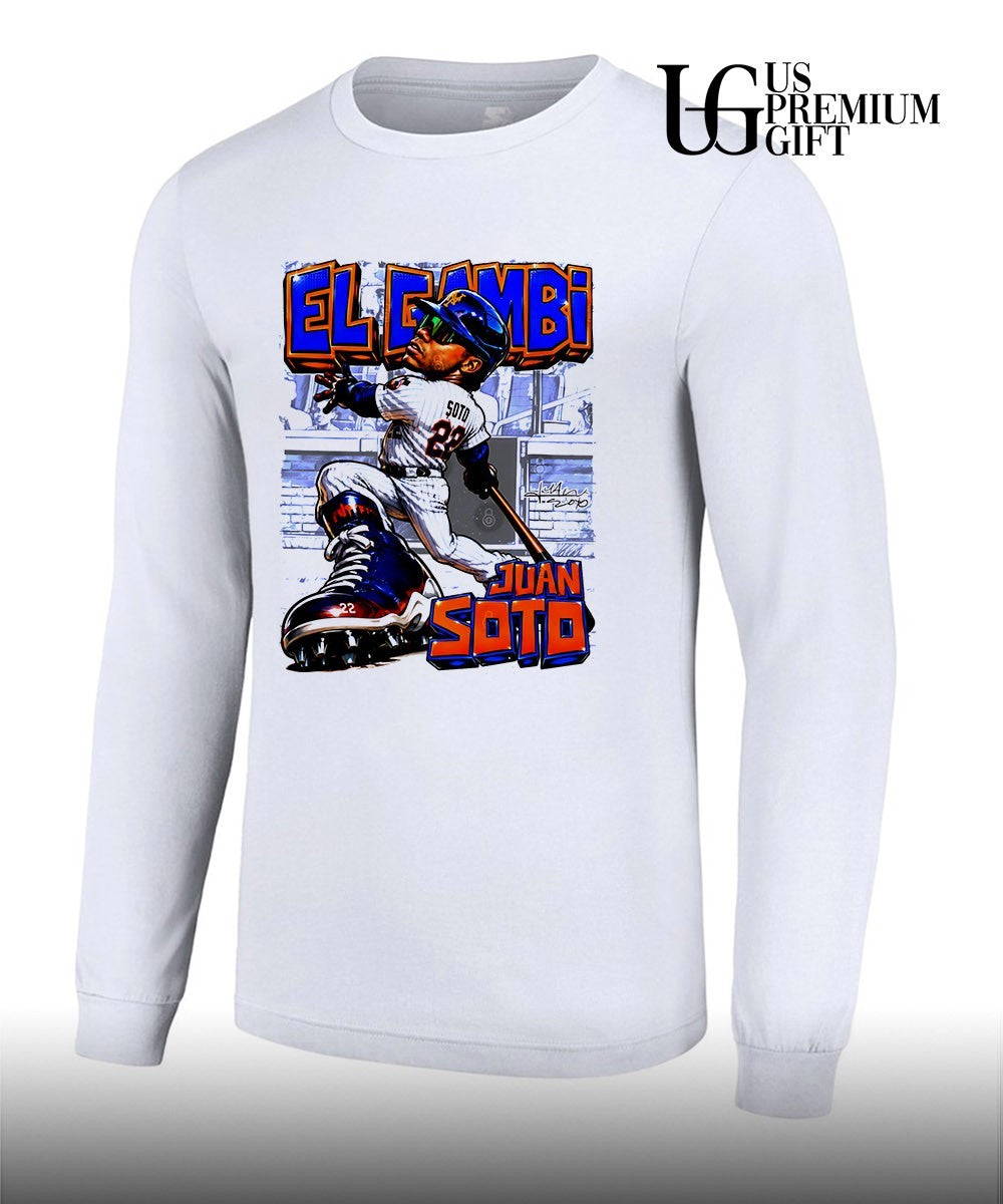 El Gambi Juan Soto New York Mets baseball 2026 signature caricature shirt
