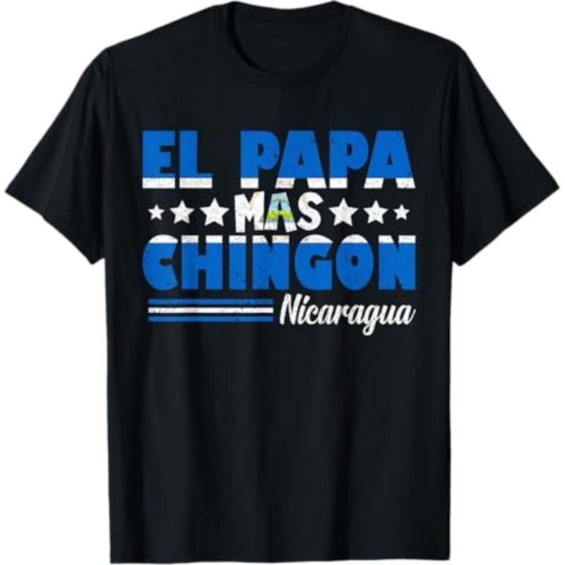 El Papa Mas Chingon Nicaragua Flag Latino Nicaraguan Dad T-Shirt Hoodie, Sweatshirt | UrbanDripWear.com