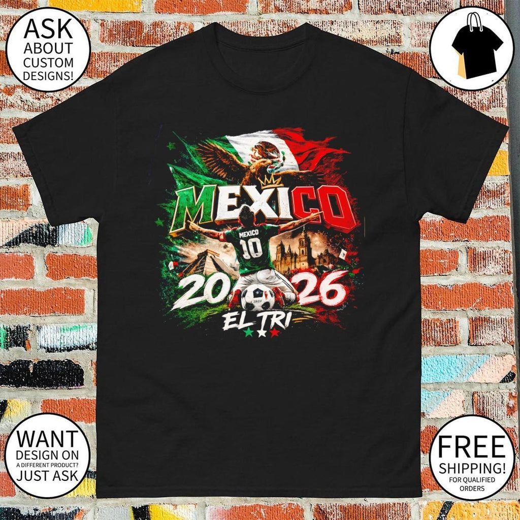 El Tri Mexico and USA Football 2026 World Cup Champions shirt