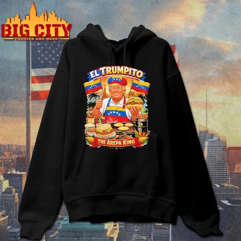 El Trumpito Arepa King Venezuelan Food & Street Food Humor t-shirt