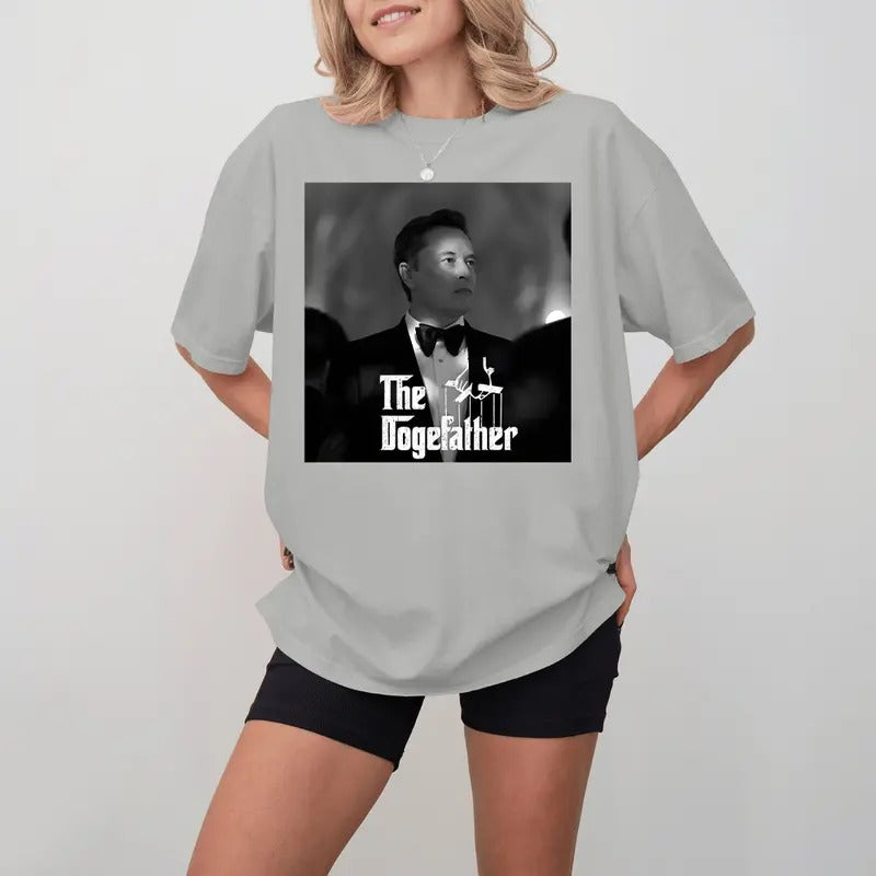 El0n M.u.s.k The Dogefather Shirt  - Unisex Heavy Cotton Tee Hoodie, Sweatshirt | UrbanDripWear.com