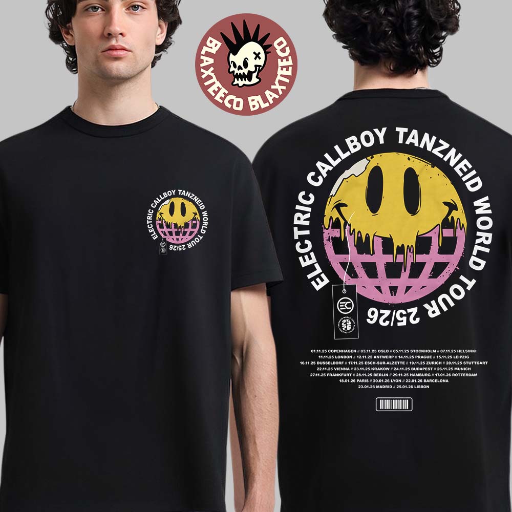 Electric Callboy Tanzneid World Tour 2025 2026 Globe T-Shirt