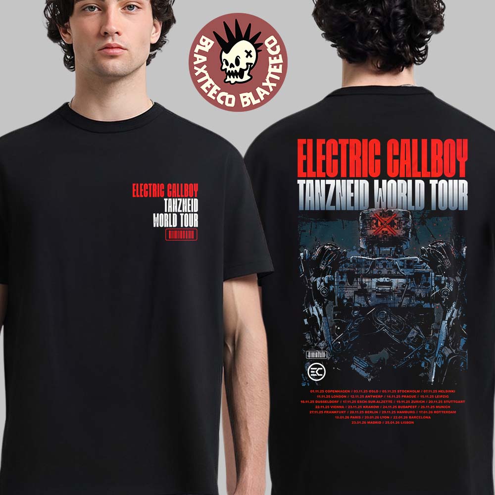 Electric Callboy Tanzneid World Tour 2025 2026 Robot T-Shirt