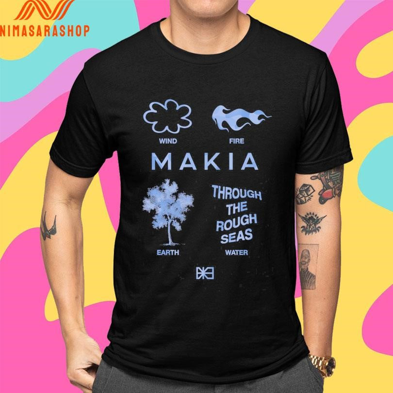 Elements Wind Fire Earth Through The Rough Seas Water Shirts