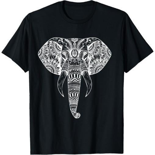Elephant Tribal Tattoo Art - Mandala Yoga Tribal Elephants T-Shirt Made in USA Hoodie, Sweatshirt | UrbanDripWear.com