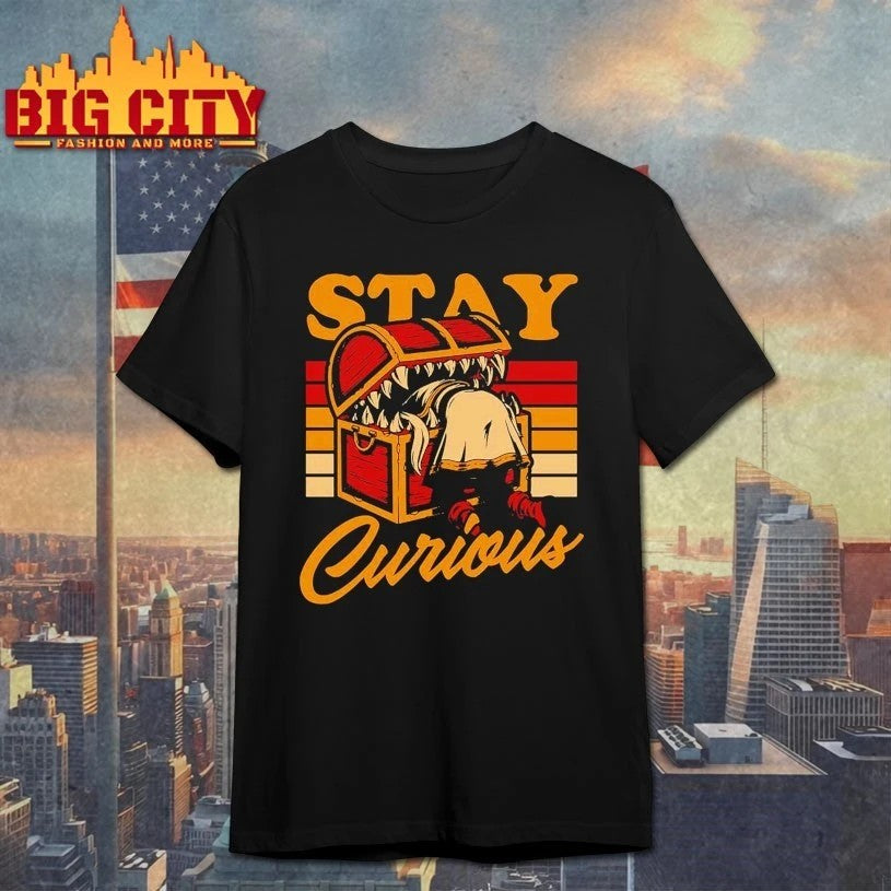 Elf Anime Treasure stay curious T-shirt