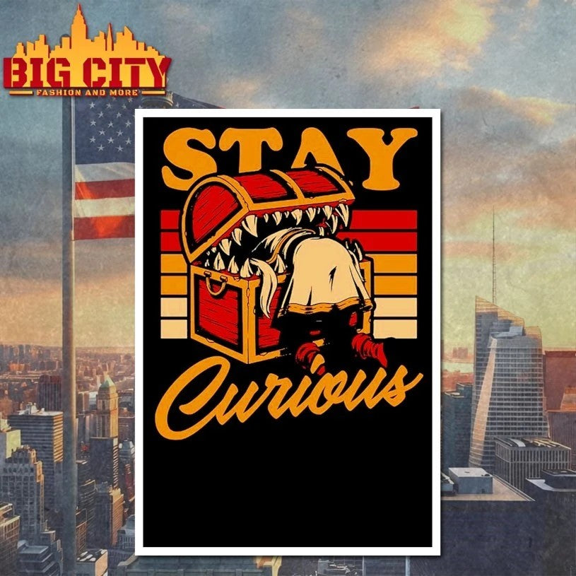 Elf Anime Treasure stay curious T-shirt