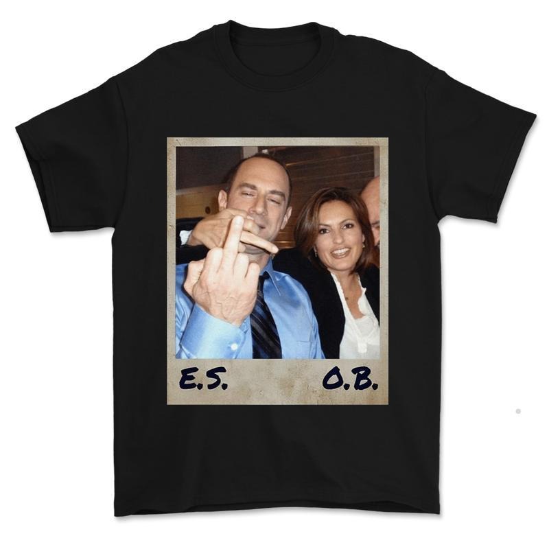 Elliot Stabler And Olivia Benson Shirt Law And Order Shirt Elliot And Olivia Svu Vintage Shirt Cotton Crewneck, Casual...