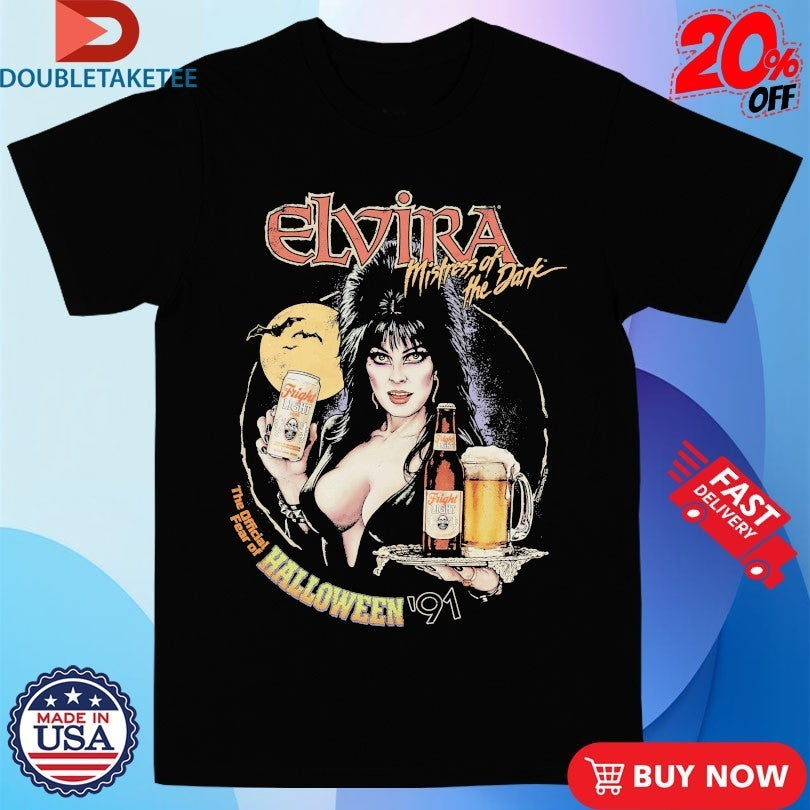 Elvira Mistress Of The Dark Fear Of Halloween Fright Light Shirts
