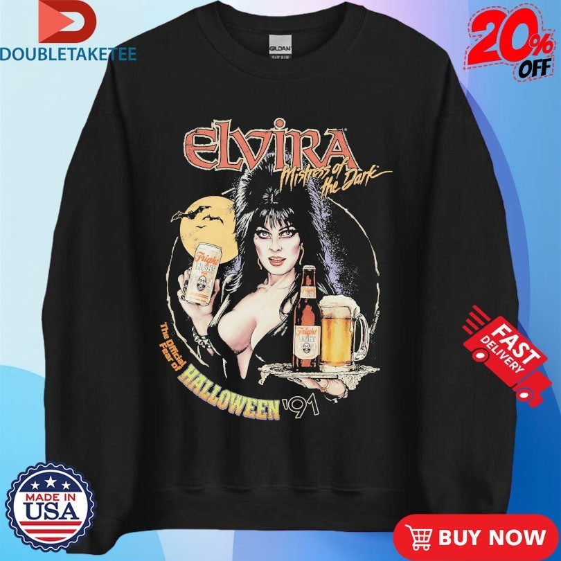 Elvira Mistress Of The Dark Fear Of Halloween Fright Light Shirts