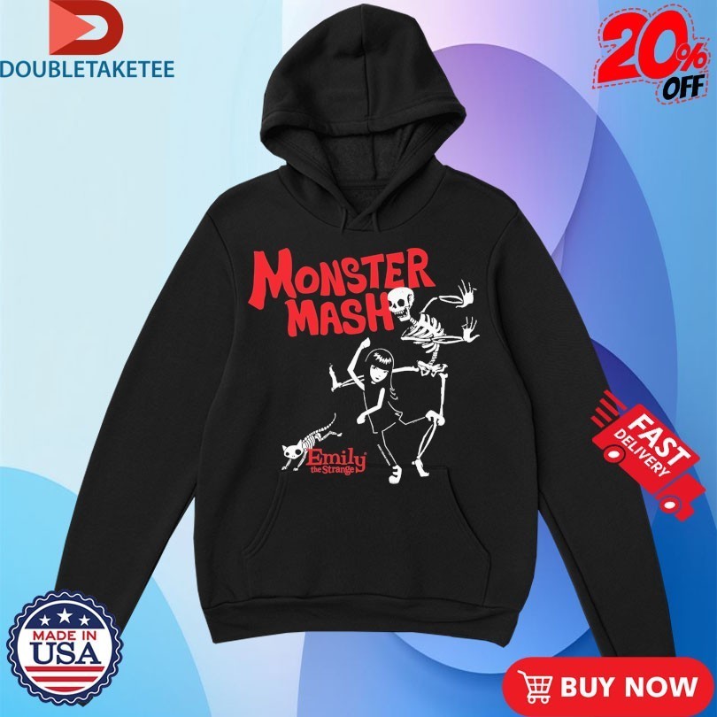 Emily The Strange Monster Mash Skeleton Cat Shirts
