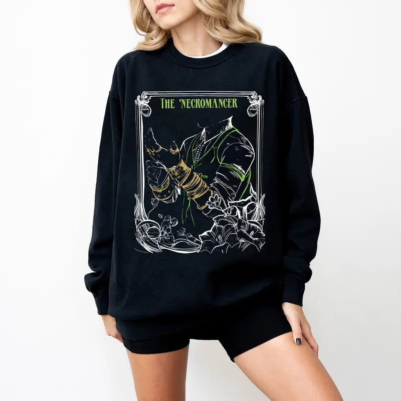 Emmrich Volkarin the Necromancer Sweatshirt, Dragon Age Veilguard Tee, Fantasy Tee, Gaming Apparel, Dragon Age Veilguard...