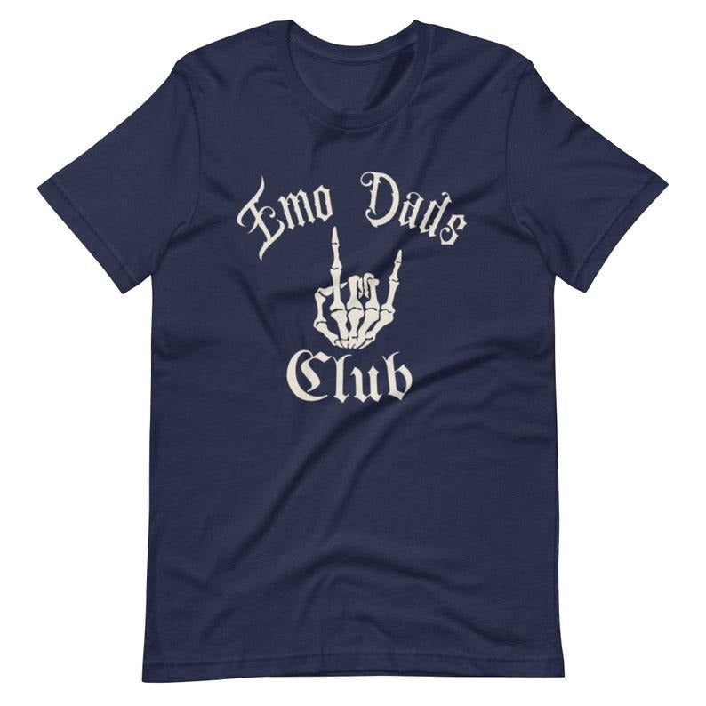 Emo Dads Club Elder Emo Dadlife Unisex t-shirt Skeleton Rock On Hoodie, T-shirt and sweater Sweatshirt | UrbanDripWear.com