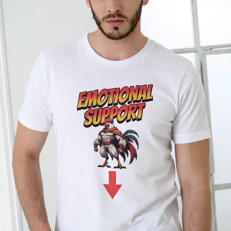 Emotional Support Animal Rooster T Shirt Hoodie, Sweatshirt | UrbanDripWear.com