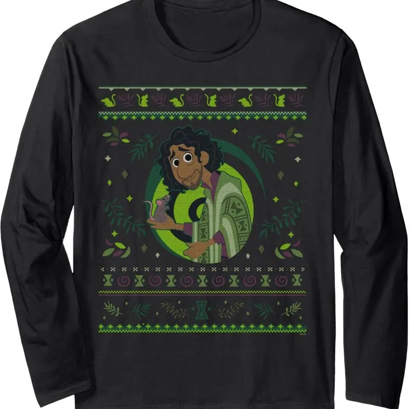 Encanto Bruno Madrigal Ugly Christmas Sweater Long Sleeve T-Shirt Hoodie, Sweatshirt | UrbanDripWear.com