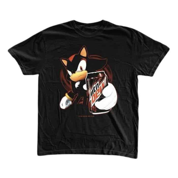 Energy Drinks T-Shirt, Shadow the Hedgehog Shirt, Sonic Shirt, Unisex Graphic Tees Gothic Grunge Y2k Emo Scene Amity...