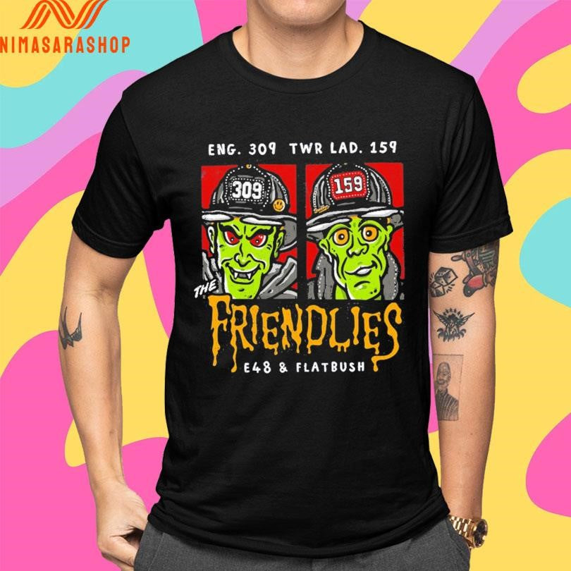 Eng 309 Twr Lad 159 The Friendlies E48 And Flatbush Shirts