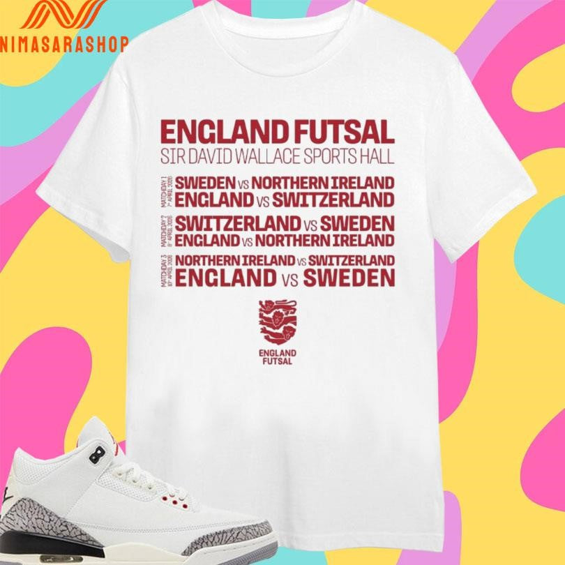 England Futsal Sir David Wallace Sports Hall Shirts