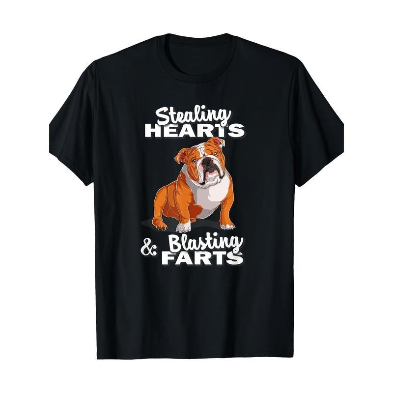 English Cute Bulldog T-Shirt Made in USA Hoodie, Sweatshirt | UrbanDripWear.com