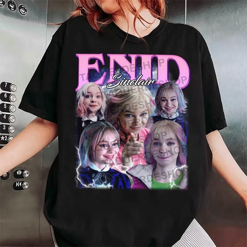 Enid Sinclair Fan Shirt, Enid Wednesday Tee, Halloween Movie Graphic Tee Hoodie, Sweatshirt | UrbanDripWear.com