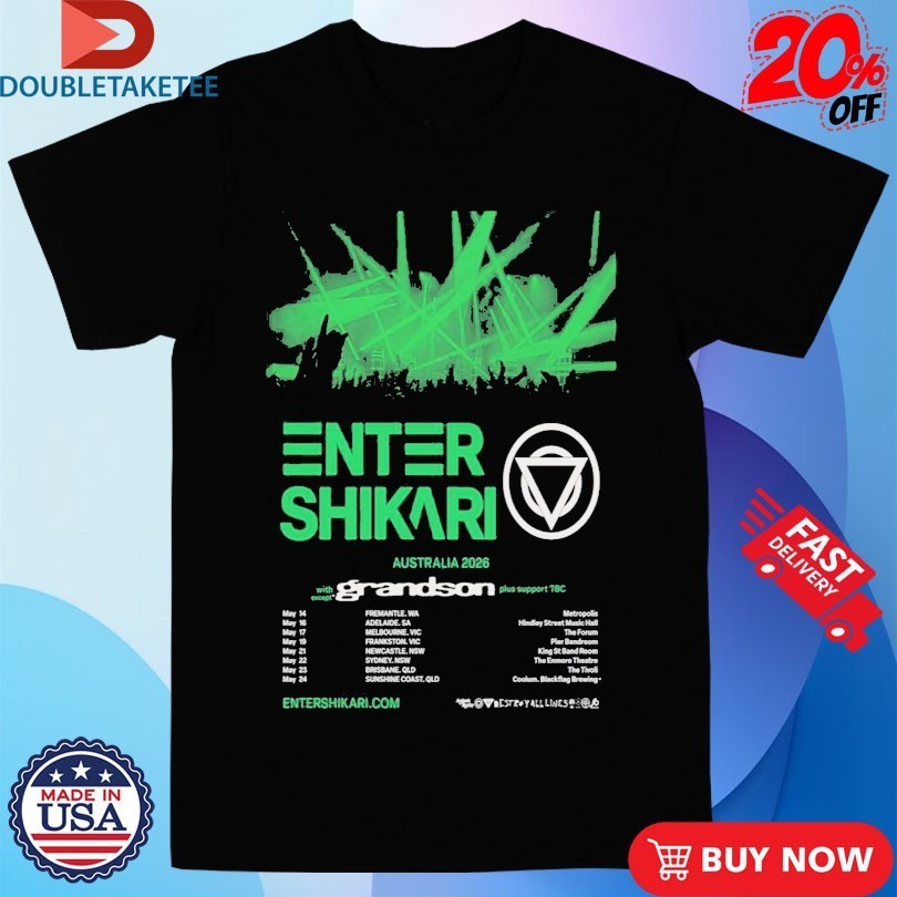 Enter Shikari Tour 2026 Australian Shirts