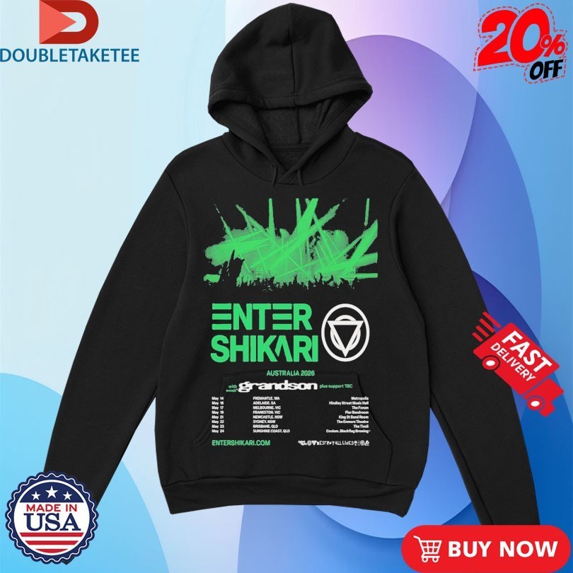 Enter Shikari Tour 2026 Australian Shirts