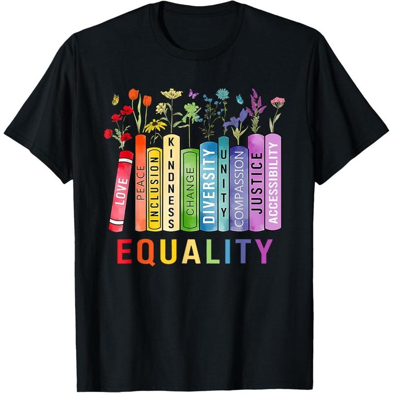 Equal Rights Book Flower Equality Peace Love Kindness Book T-Shirt made in usa Hoodie, Sweatshirt | UrbanDripWear.com