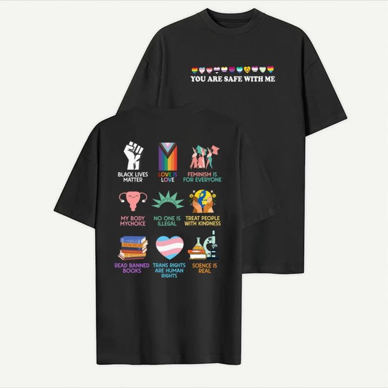 Equality shirt, Human rights shirt, You are safe with me T-shirt Hoodie, Sweatshirt | UrbanDripWear.com