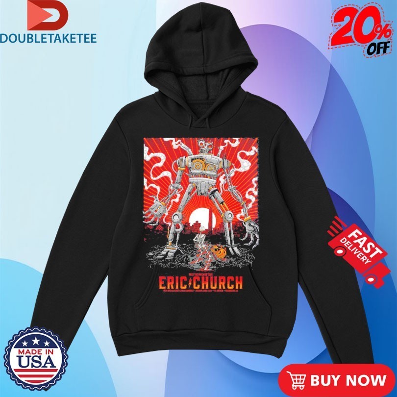 Eric Church Washington DC Night 1 And 2 Comined Free The Machine Tour At The Anthem 2026 Robot Shirts