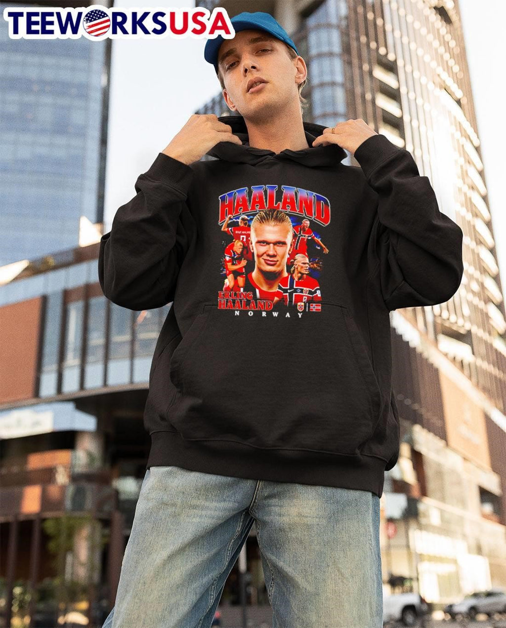 Erling Haaland Fan Art Graphic Haaland Erling Norway T-Shirt