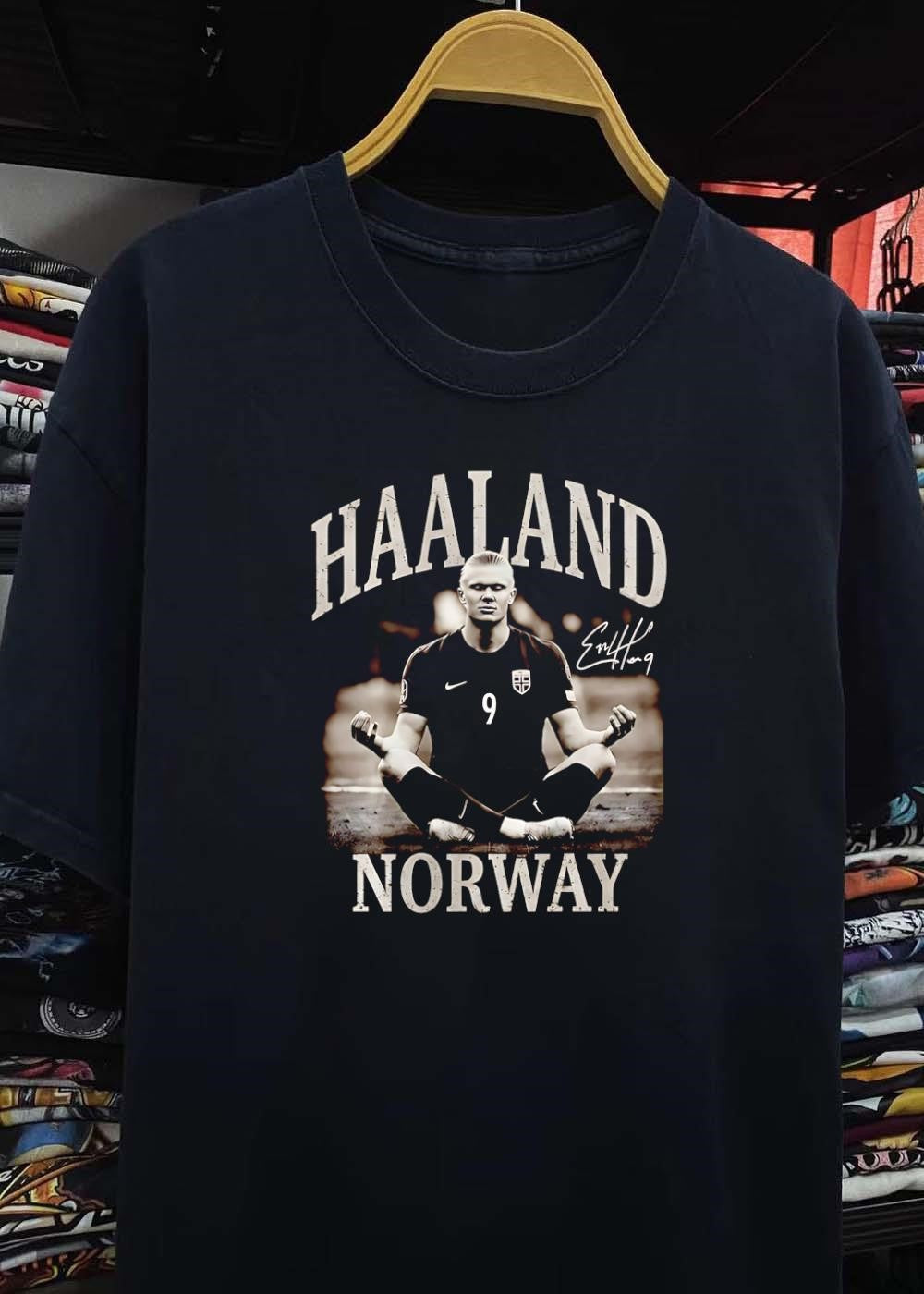 Erling Haaland Meditating Haaland Norway T-Shirt