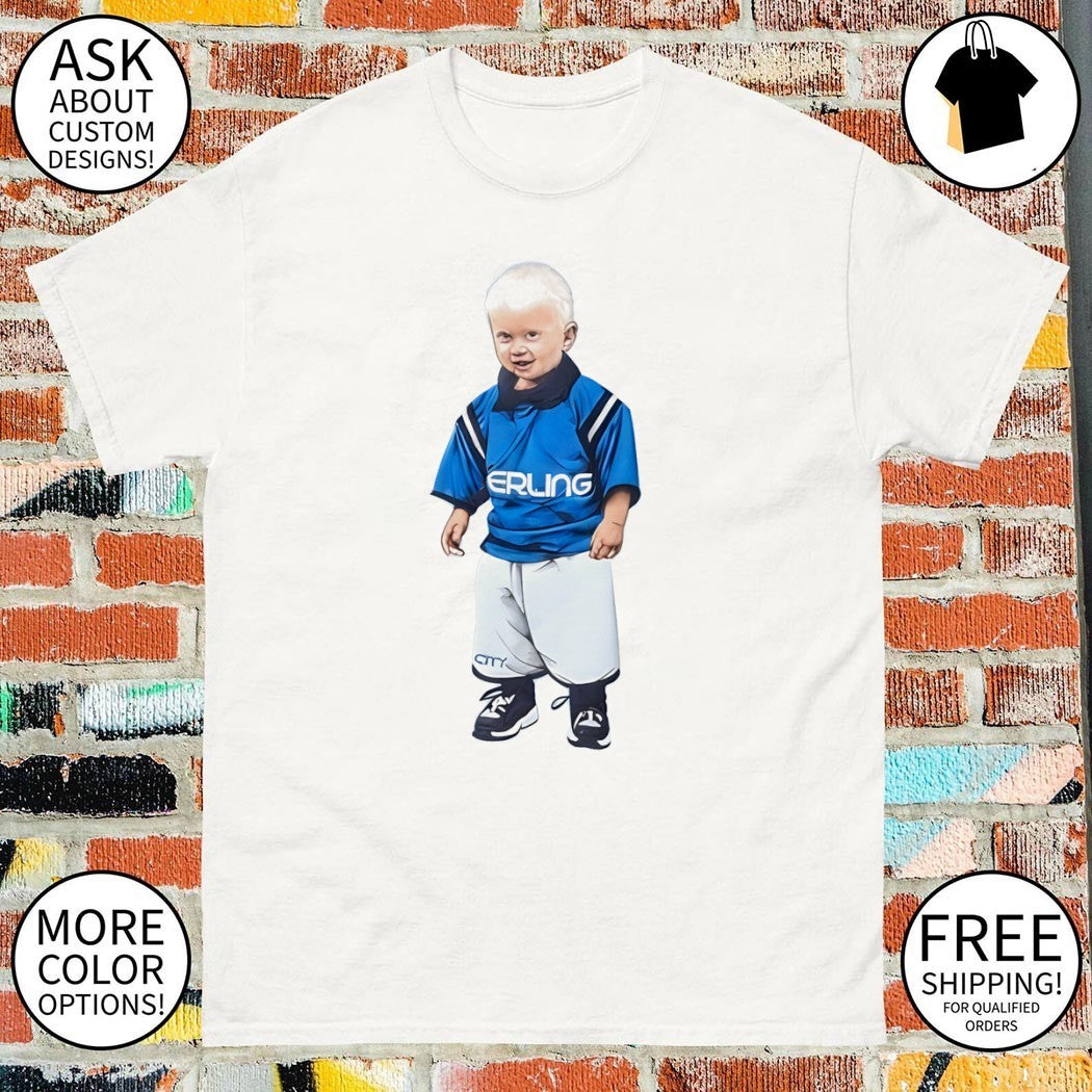 Erling Haaland baby Manchester City Premier League 2026 shirt