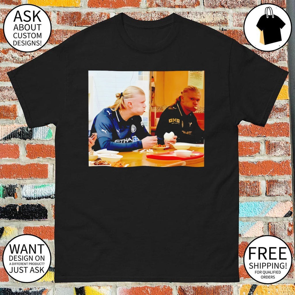 Erling Haaland eating steamed bun Norway Soccer World Cup 2026 shirt
