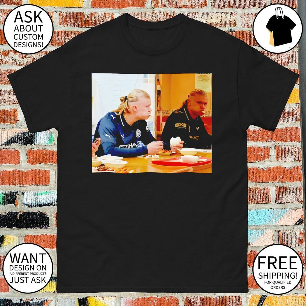 Erling Haaland eating steamed bun Norway Soccer World Cup 2026 shirt