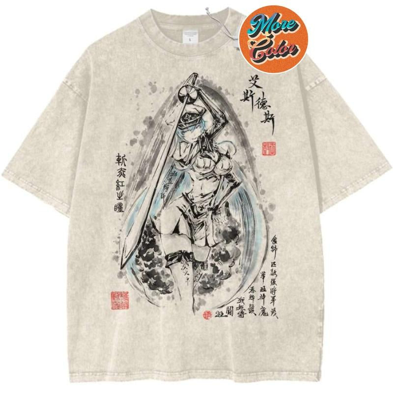 Esdeath Shirt, Akame Ga Kill Anime Shirt, Vintage Tee Shirts, Cotton Unisex T-shirt, Crew Neck, Size S- 3XL, Menswear...